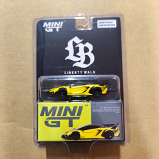 MINI GT LB-SILHOUETTE WORKS LAMBORGHINI AVENTADORE GT EVO GIALLO #639