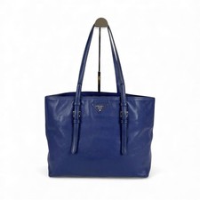 Borsa Prada blu scuro pelle