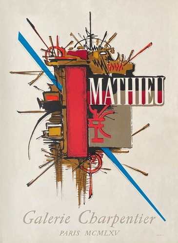 Georges mathieu affiche - georges,