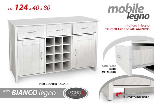 Credenza bassa mobile armadio - bassa,