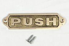 Targa insegna porta PUSH in