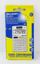 SHARP EL-341E - CALCOLATRICE - VINTAGE - NUOVA