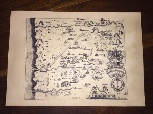 Vecchia mappa israele - mappa, tempi