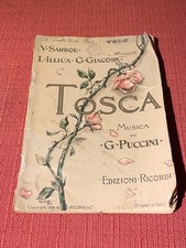 PUCCINI Giacomo. TOSCA (1937). Libretto d'opera. Ricordi u4013
