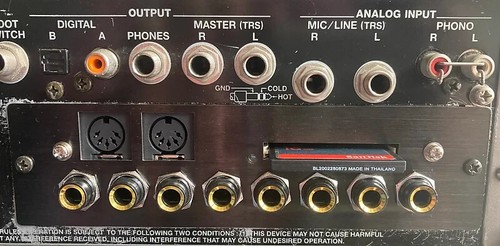 Uscita analogica roland - uscita,