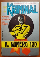 (A) KRIMINAL n. 100 - Corno 1967  - edicola  con adesivo