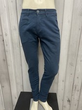 Mens Slim Chino Petroleum Blue