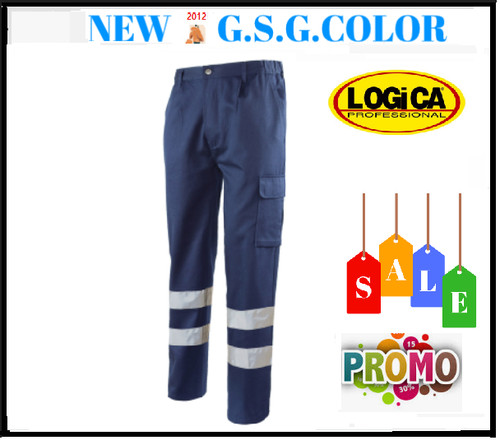 Alta visibilità pantaloni - pantaloni, blu