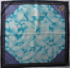 -Superbe foulard MUST DE CARTIER  soie   TBEG vintage scarf 82 x 85 cm