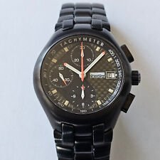 MOMO DESIGN-RACE MASTER-CRONO-AUTOMATICO-VALJOUX 7750-ACCIAIO-BLACK PVD-FULL SET