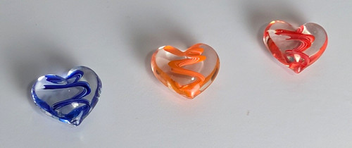 Gruppo tre cuori lucite - cuori,