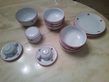 LOTTO PORCELLANA RICHARD GINORI ITALIA 15 PEZZI CILIEGIA CHERRY VINTAGE