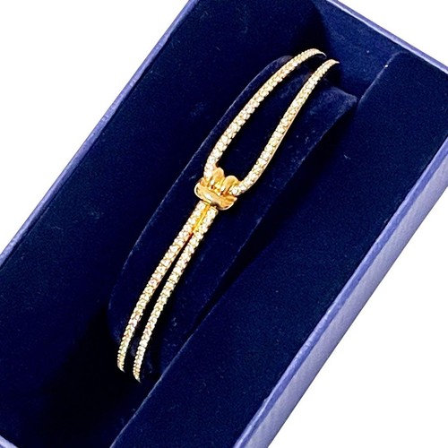 Swarovski gold knot design - gold,
