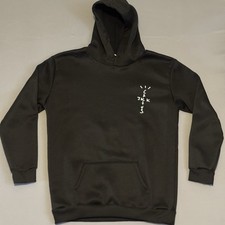 Felpa nera con cappuccio