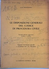 LIBRO LE DISPOSIZIONI GENERALI DEL CODICE DI PROCEDURA CIVILE DI MONTESANO