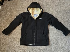 Parka Surf Fur Surfcheck Taglia Med Caldo Pile Giacca con Cappuccio e Zip 