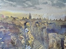 Quadro acquerello newcastle - quadro,