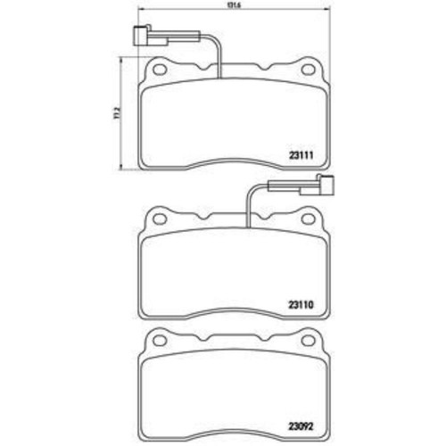 Brembo kit pastiglie freno - brembo,
