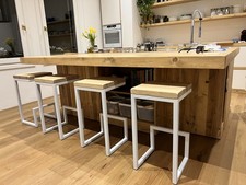 Sgabello alto 67cm Design a sbalzo stile INDUSTRIAL By IL BAULE PERSONALIZZABILE