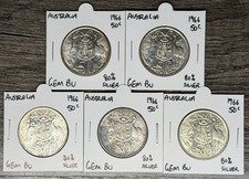 Australia 1966 Argento Tondo