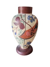 Vaso in opalino con decoro