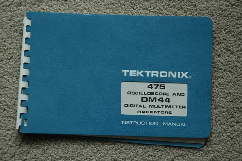 Tektronix 475 dm44 - dm44, manuale
