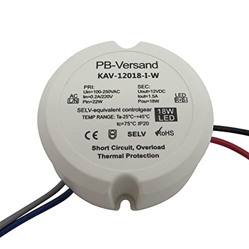 Trasformatore led 18w 12v - 12v, dc