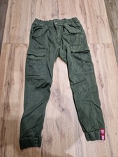 Pantaloni Cargo verdi Da Uomo Alpha Industries "Airman" Nuovi Mai Usati