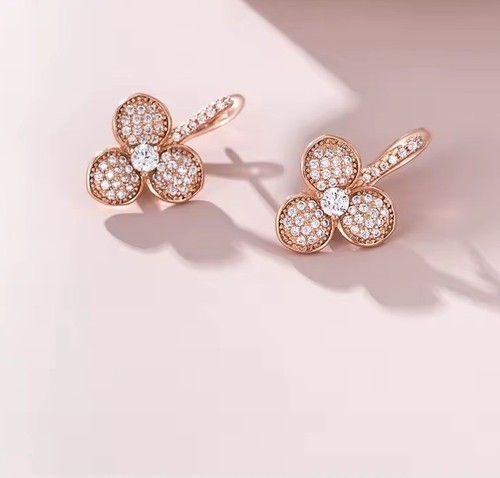 Donna orecchini oro rosa - rosa, 750