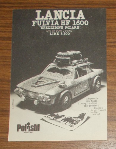 Rara pubblicità polistil - pubblicità,