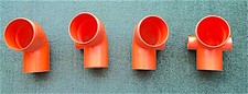 CURVA WC 100 PVC SUPER ARANCIO