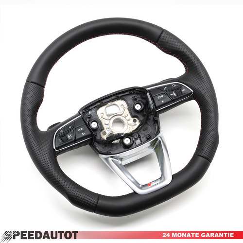 Volante pelle piatto - pelle,