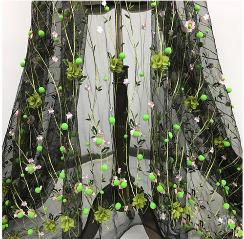 Gonna pizzo con ricamo - gonna,