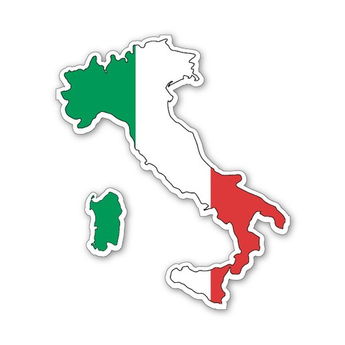 Adesivo portatile italia - portatile, mappa