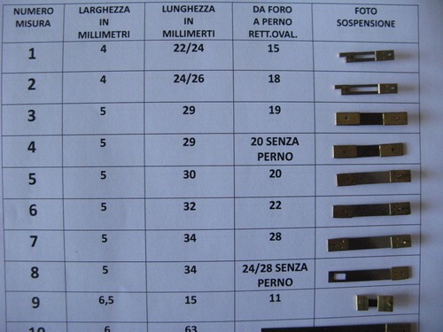 Sospensione per orologio - per, a