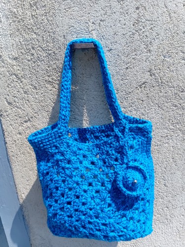 Borsa uncinetto fatta mano - borsa,