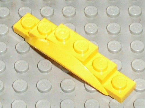 Lego yellow mudguard ref - mudguard,
