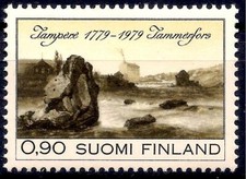 Finlandia 1979 Città di Tampere Lago Natura Roccia 1v MNH