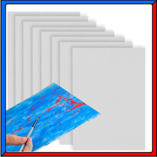 8 Pezzi Telaio Tela Bianca per Pittura Dipingere Pittore 40x30cm Base in MDF