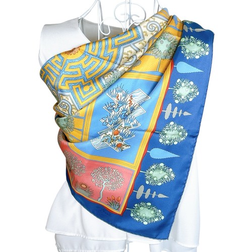 Sciarpa seta vintage hermes - vintage,