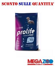 Prolife Grain Free Adult Sensitive Sogliola Patate Mini Cani Adulti 7kg
