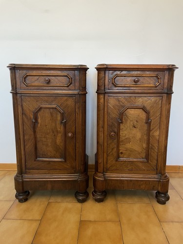 Antica coppia comodini - coppia, di