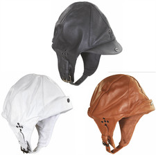Cuffia casco pelle - in,