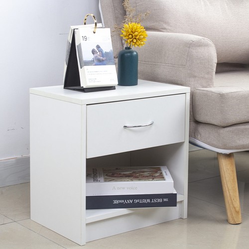 Comodino semplice bianco - comodino,