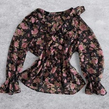 Blusa trasparente zara nera - trasparente,