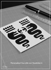 Alfa Romeo 2 ADESIVI BISCIONE