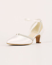 Scarpe da Sposa IN Raso Donna Matrimonio 5,5 CM Tacco Tacchi Alti Décolleté