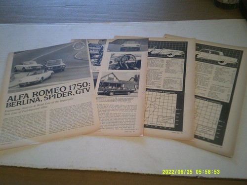 1969 alfa romeo 1750 - romeo, berlina