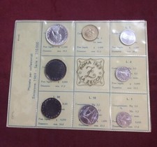 REP. ITALIANA,SERIE DIVISIONALE LIRA 1969 ROMA,8 VALORI CON 500 LIRE AG,CONS FDC