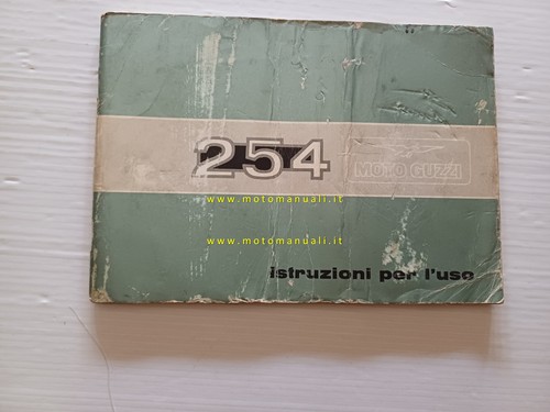 Moto guzzi 254 1977 - 1977, manuale